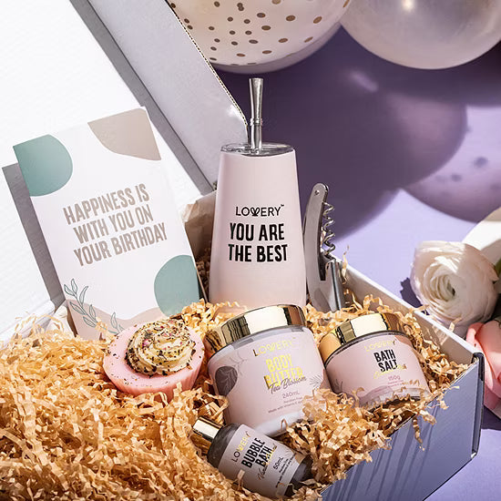 Lovery Birthday Gifts - 9pc Personalized Spa Kit